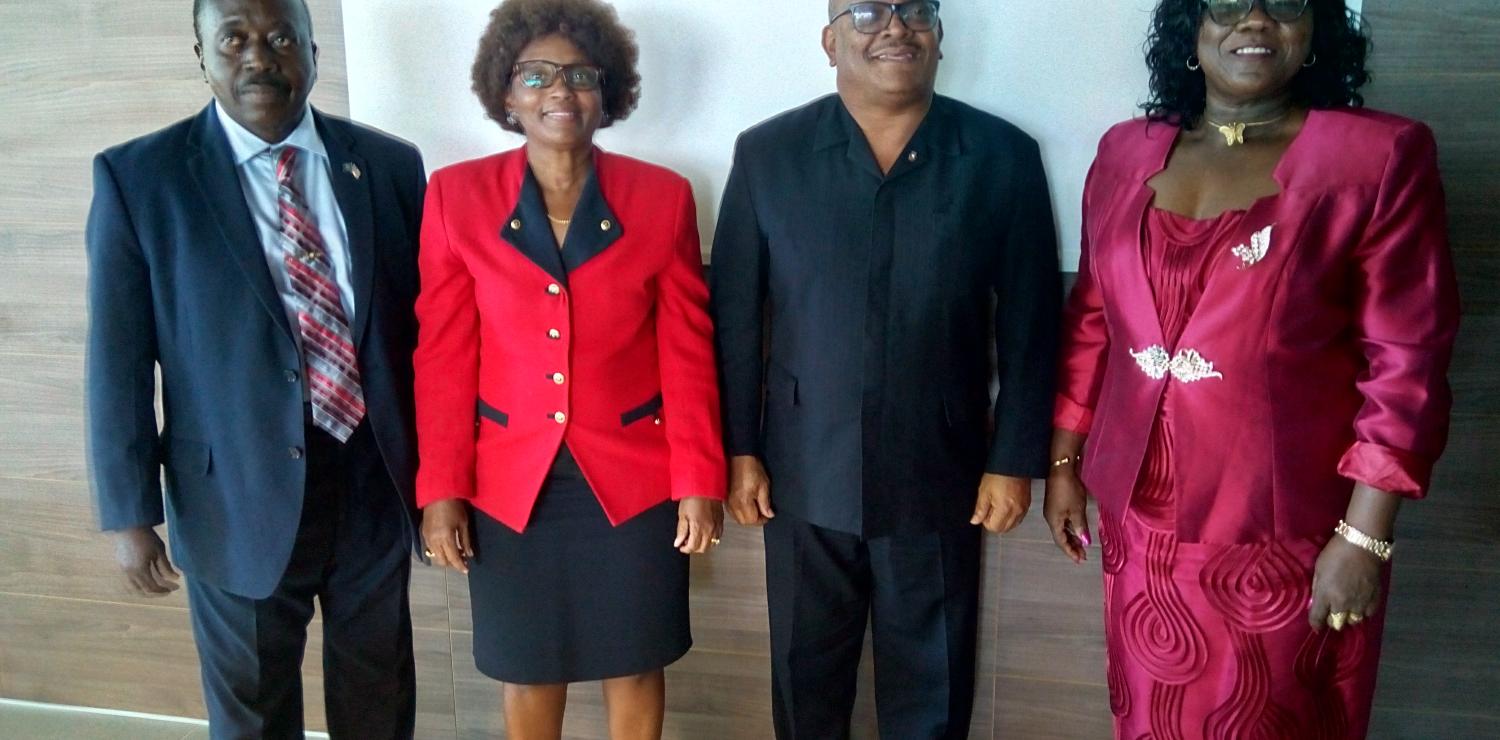 Governors of the CBL, Mrs. D. Sheba Brown, Governor of the Board of Governors; Acting Board Governors, Mr. Richard Dolley, and Mrs. Elsie Dos