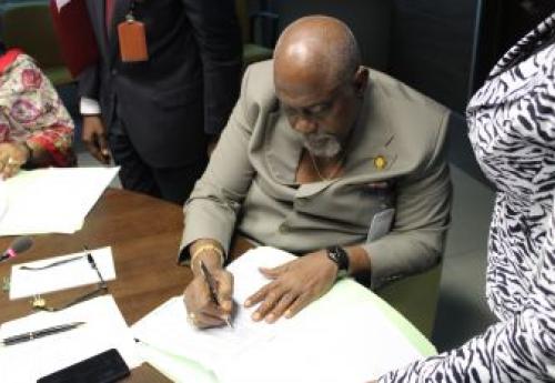 CBL Exe. Gov. Patray Signing Super Data Highway